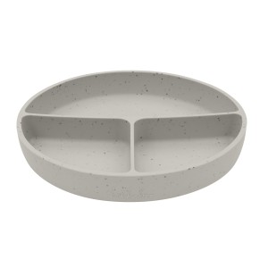 Πιάτο με χωρίσματα και βάση με βεντούζα από πλατινένια σιλικόνη Sand - Kikka Boo