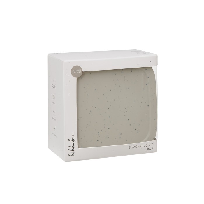 Σετ δοχεία τροφίμων 3 τεμ. από πλατινική σιλικόνη Sand - Kikka Boo