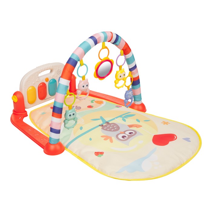 Βρεφικό Χαλάκι Δραστηριοτήτων Happy Owl Orange Kikka Boo Βρεφικό Χαλάκι Δραστηριοτήτων Happy Owl Orange Kikka Boo