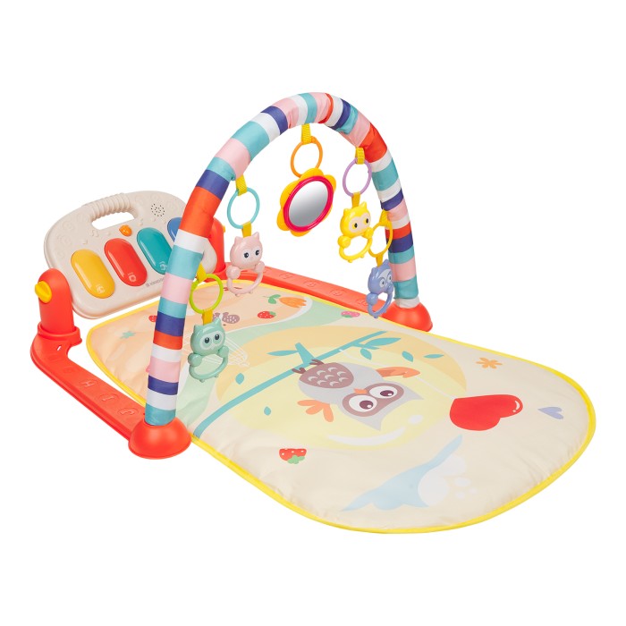 Βρεφικό Χαλάκι Δραστηριοτήτων Happy Owl Orange Kikka Boo Βρεφικό Χαλάκι Δραστηριοτήτων Happy Owl Orange Kikka Boo