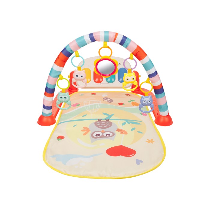 Βρεφικό Χαλάκι Δραστηριοτήτων Happy Owl Orange Kikka Boo Βρεφικό Χαλάκι Δραστηριοτήτων Happy Owl Orange Kikka Boo