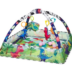 Γυμναστήριο Δραστηριοτήτων Dino Forest Με 18 Μπαλάκια Kikka Boo