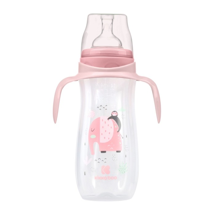 Μπιμπερό PP 400ml Jingle Jungle Ροζ  - Kikka Boo