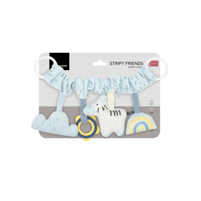 Kikka Boo Κρεμαστό Παιχνίδι Καροτσιού Stripy Friends