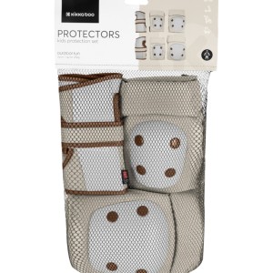 Kikka Boo Σετ Επιγονατίδες - Επιαγκωνίδες Μπεζ