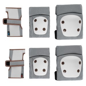 Kikka Boo Σετ Επιγονατίδες - Επιαγκωνίδες Γκρι