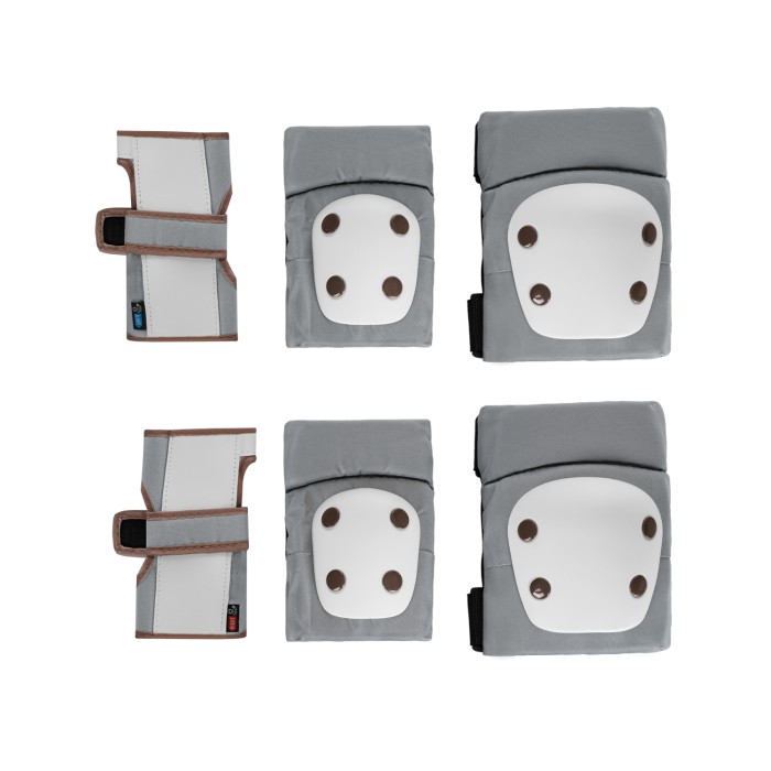 Kikka Boo Σετ Επιγονατίδες - Επιαγκωνίδες Γκρι