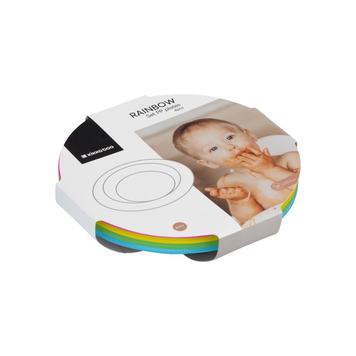 Kikka Boo Σετ 4τμχ Παιδικά Πιάτα Rainbow Kikka Boo Σετ 4τμχ Παιδικά Πιάτα Rainbow