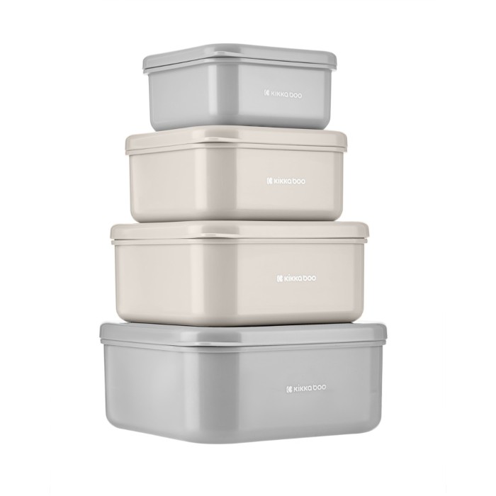 Φαγητοδοχεία PP 4 τεμ. Kitty Cat Γκρι - Kikka Boo