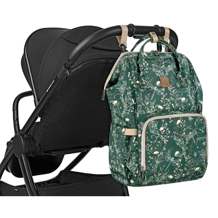 Τσάντα μαμάς Siena Luxe Secret Garden Σκούρο Πράσινο - Kikka Boo Τσάντα μαμάς Siena Luxe Secret Garden Σκούρο Πράσινο - Kikka Boo