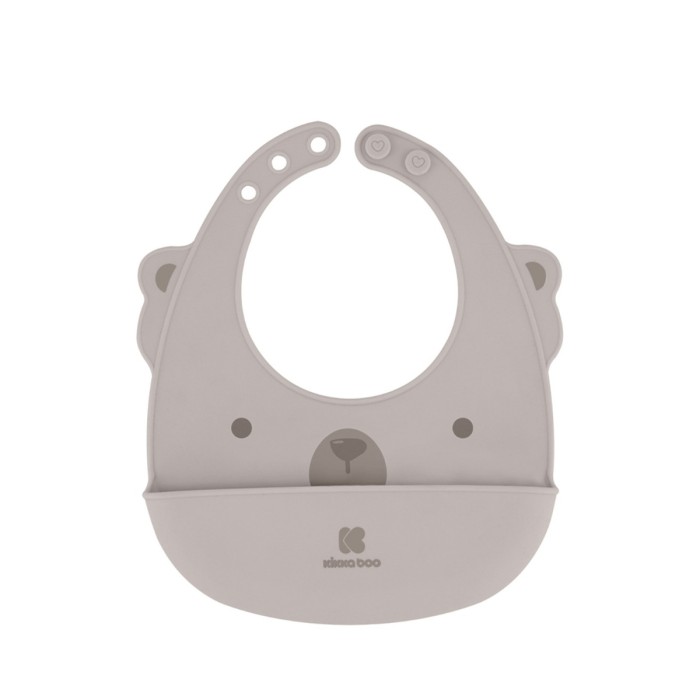 Σαλιάρα Σιλικόνης Μπεζ Kikka Boo