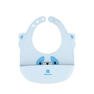 Σαλιάρα Σιλικόνης Μπλε Kikka Boo