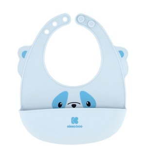 Σαλιάρα Σιλικόνης Μπλε Kikka Boo