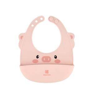 Σαλιάρα Σιλικόνης Ροζ Kikka Boo