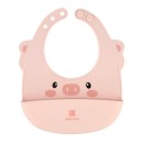 Σαλιάρα Σιλικόνης Ροζ Kikka Boo