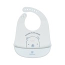 Σαλιάρα Σιλικόνης Bear With Me Μπλε Kikka Boo