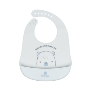 Σαλιάρα Σιλικόνης Bear With Me Μπλε Kikka Boo