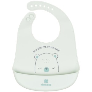 Σαλιάρα Σιλικόνης Bear With Me Μέντα Kikka Boo
