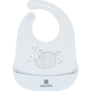 Σαλιάρα Σιλικόνης Σαβάνα Μπλε Kikka Boo