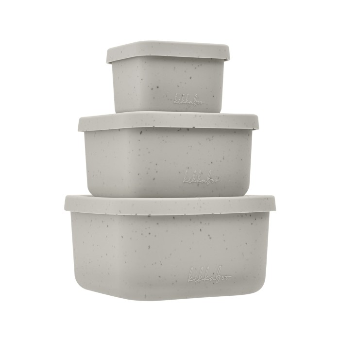 Σετ δοχεία τροφίμων 3 τεμ. από πλατινική σιλικόνη Sand - Kikka Boo Σετ δοχεία τροφίμων 3 τεμ. από πλατινική σιλικόνη Sand - Kikka Boo