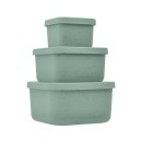 Σετ Φαγητοδοχείου 3τμχ Platinum Silicone Sage Kikka Boo Σετ Φαγητοδοχείου 3τμχ Platinum Silicone Sage Kikka Boo