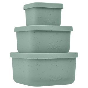 Σετ Φαγητοδοχείου 3τμχ Platinum Silicone Sage Kikka Boo