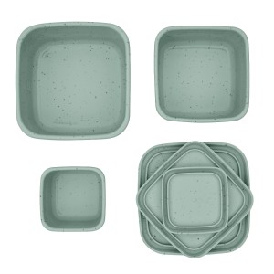 Σετ Φαγητοδοχείου 3τμχ Platinum Silicone Sage Kikka Boo Σετ Φαγητοδοχείου 3τμχ Platinum Silicone Sage Kikka Boo