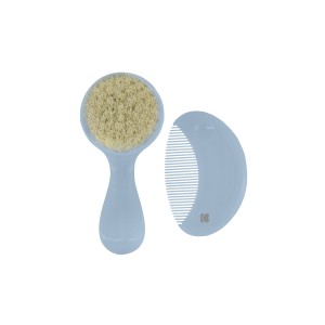 Χτένα και βούρτσα με φυσικές τρίχες Stripy Friends - Kikka Boo