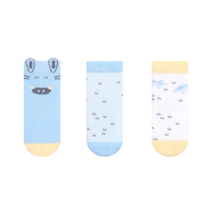 Βρεφικές κάλτσες με 3D αυτάκια Stripy Friends 2-3 ετών- kikaboo