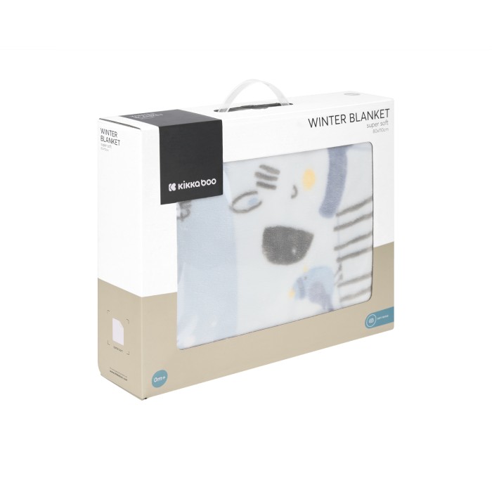 Πολύ μαλακή κουβέρτα 110/140 εκ Stripy Friends - Kikka Boo