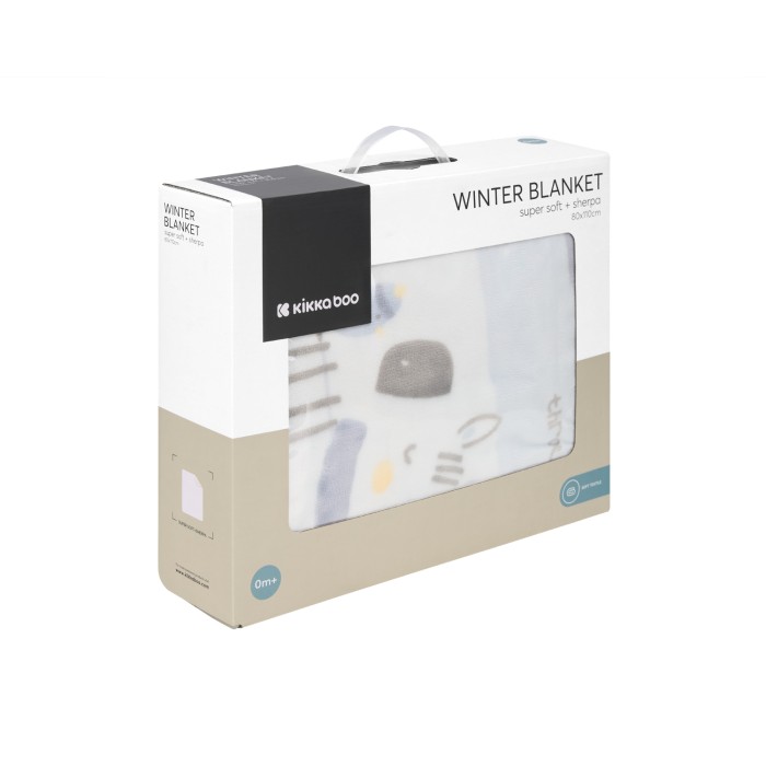 Σούπερ Μαλακή Κουβέρτα Sherpa 80/110 cm Stripy Friends Kikka Boo