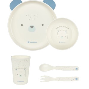 Σετ Φαγητού Πολυπροπυλενίου PP Bear With Me Μπλε Kikka Boo