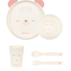 Σετ Φαγητού Πολυπροπυλενίου PP Bear With Me Ροζ Kikka Boo