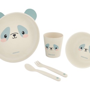 Σετ Φαγητού Από Μπαμπού Μπλε Kikka Boo Σετ Φαγητού Από Μπαμπού Μπλε Kikka Boo