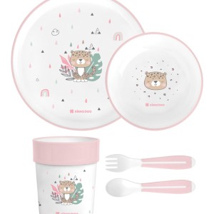 Kikka Boo Σετ Φαγητού Σαβάνα Ροζ 5τμχ Kikka Boo Σετ Φαγητού Σαβάνα Ροζ 5τμχ