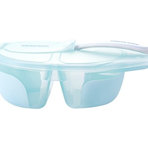 Δοχείο Φαγητού Mε Χωρίσματα Kαι Kουτάλι Tasty Μπλε Kikka Boo