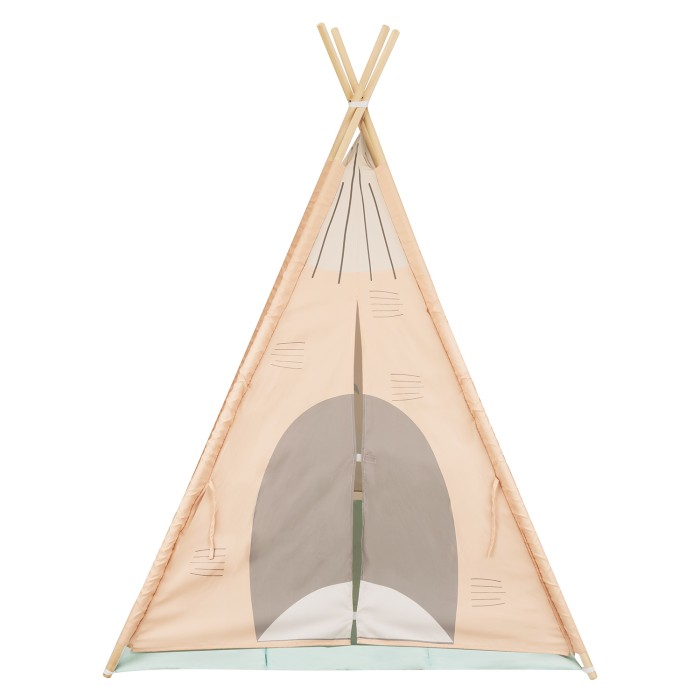 Ξύλινη σκηνή teepee με επενδυμένο στρώμα - Πορτοκαλί Σπιτάκι - Kikka Boo Ξύλινη σκηνή teepee με επενδυμένο στρώμα - Πορτοκαλί Σπιτάκι - Kikka Boo