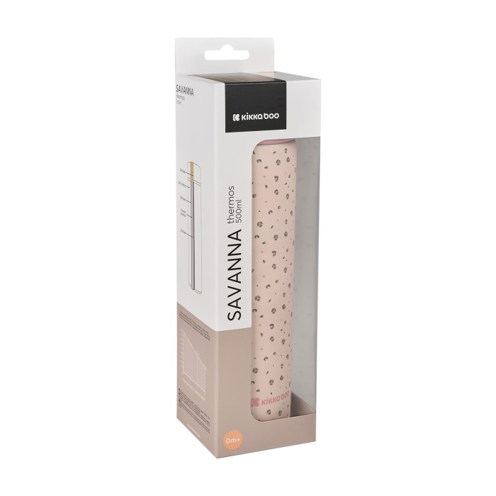 Θερμός 500ml Savanna Ροζ - Kikka Boo Θερμός 500ml Savanna Ροζ - Kikka Boo