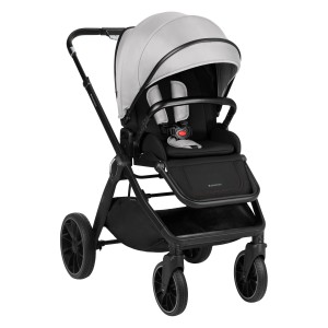 Καρότσι 2σε1 με πορτ-μπεμπέ Tiffany Ανοιχτό Γκρι 2024  - Kikka Boo