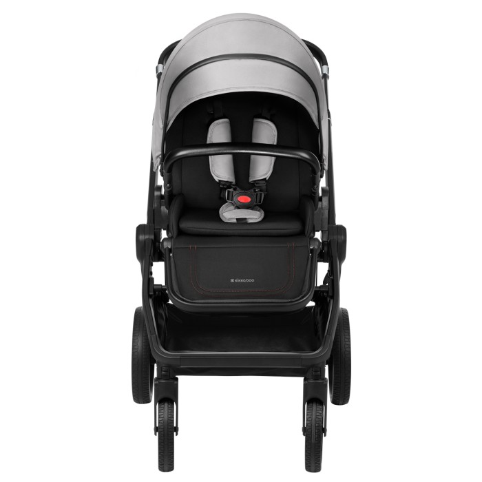 Καρότσι 2σε1 με πορτ-μπεμπέ Tiffany Ανοιχτό Γκρι 2024  - Kikka Boo