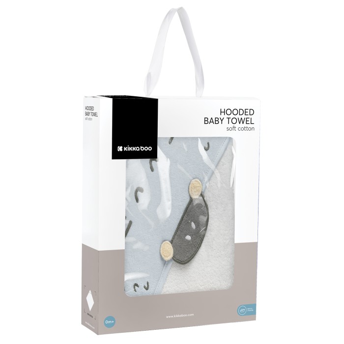 Βρεφική Πετσετούλα Μπάνιου 90x90cm Stripy Friends Kikka Boo Βρεφική Πετσετούλα Μπάνιου 90x90cm Stripy Friends Kikka Boo