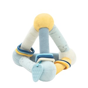 Τρίγωνο παιχνίδι δραστηριοτήτων Stripy Friends - Kikka Boo