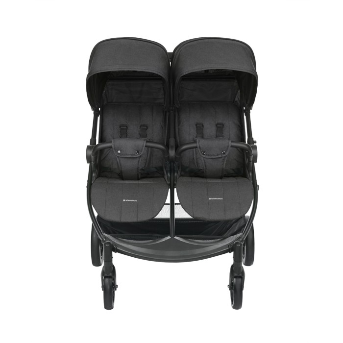 Καρότσι διδύμων Happy 2 Μαύρο 2024 - Kikka Boo Καρότσι διδύμων Happy 2 Μαύρο 2024 - Kikka Boo