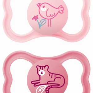 Πιπίλα Air Σιλικόνης 16+ μηνών - Girl – Ροζ - MAM