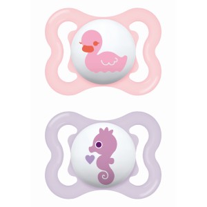 Πιπίλα Air Σιλικόνης 2-6 μηνών - Girl – Ροζ - MAM