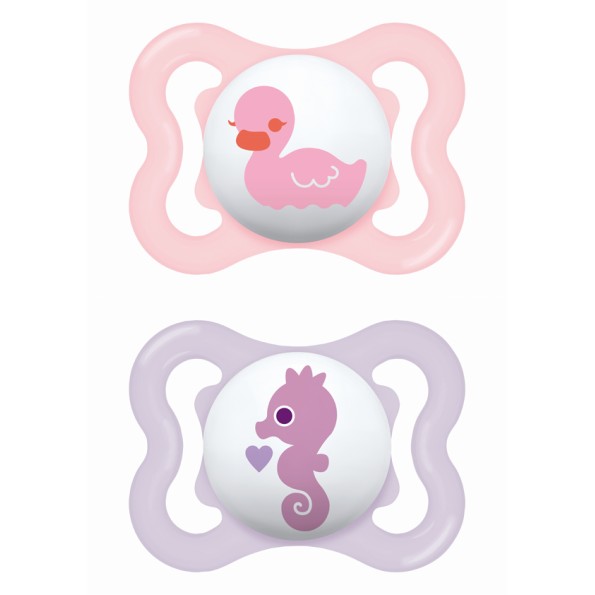 Πιπίλα Air Σιλικόνης 2-6 μηνών - Girl – Ροζ - MAM