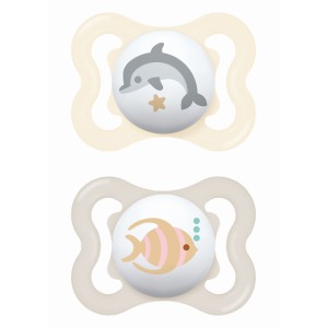 Πιπίλα Air Σιλικόνης 2-6 μηνών - Unisex – Κρεμ - MAM