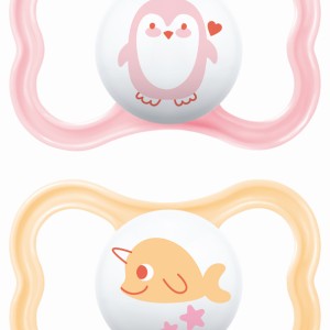 Πιπίλα Air Σιλικόνης 6-16 μηνών - Girl – Ροζ - MAM Πιπίλα Air Σιλικόνης 6-16 μηνών - Girl – Ροζ - MAM