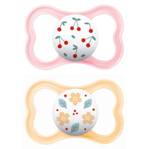 Πιπίλα Air Καουτσούκ 6-16 μηνών - Girl – Ροζ - MAM