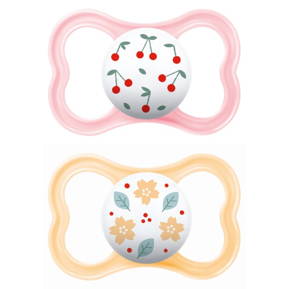 Πιπίλα Air Καουτσούκ 6-16 μηνών - Girl – Ροζ - MAM